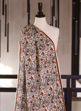 Royal Fashion Embroidered Woolen Shawls - RF25SH I623-J01 Off White